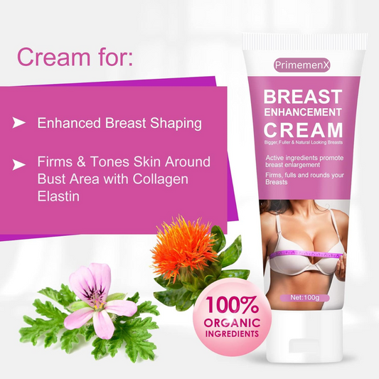 PrimemenX Breast Enhancement Cream for Lift, Firmness & Fuller Breasts - 100g